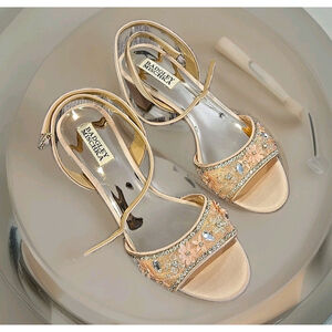 Badgley Mischka Ivanna Embellished Evening Shoe Women's Size 7 New In Box (204)